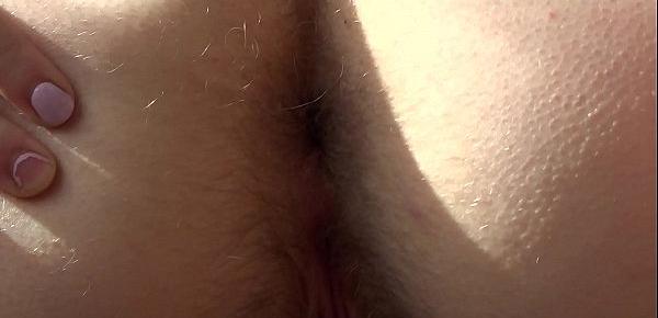  Golden shower and close-ups of hairy pussy and big butt. Verbal domination by mistress.